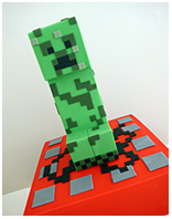 Minecraft Creeper Birthday cake for a boy